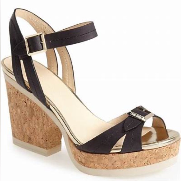 JIMMY CHOO Nemesis Black Leather Buckle Platform Sandal - Picture 4 of 17